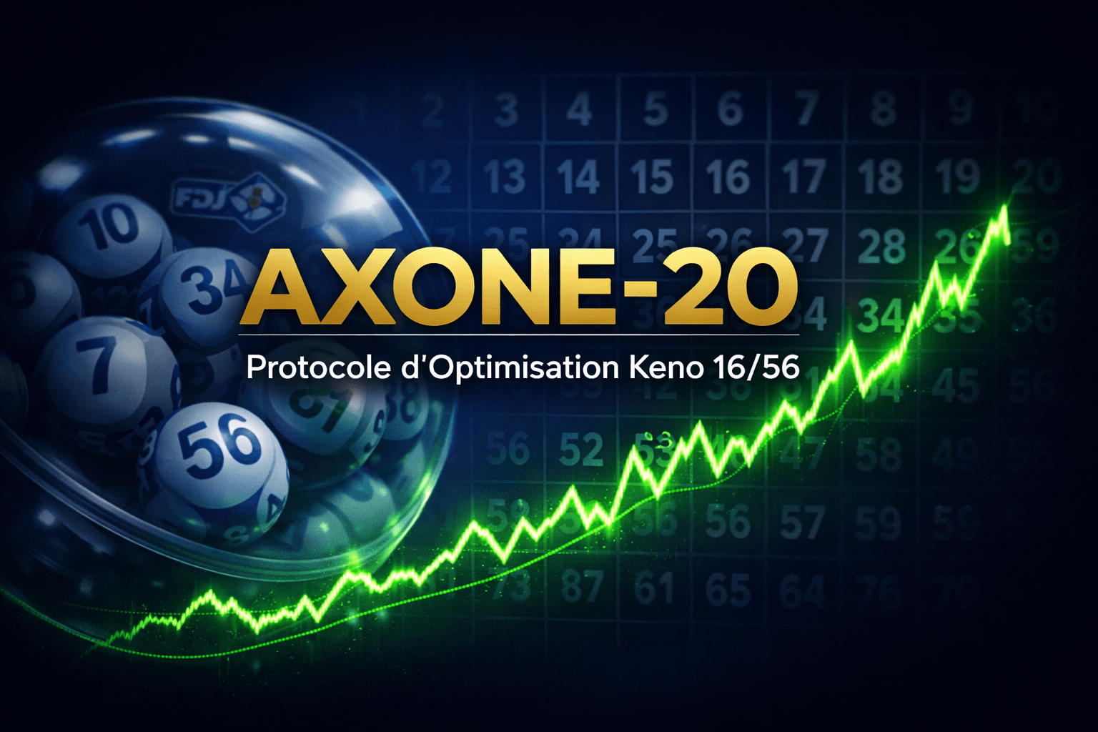 Pronostic Keno 16/56, statistiques et protocole Axone-20 LotoLab